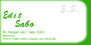 edit sabo business card